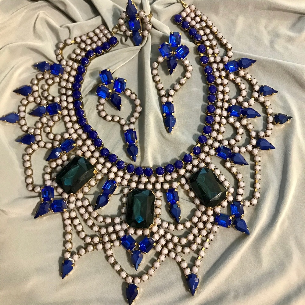 Vintage 1940-1950 Czech Designer necklace set
